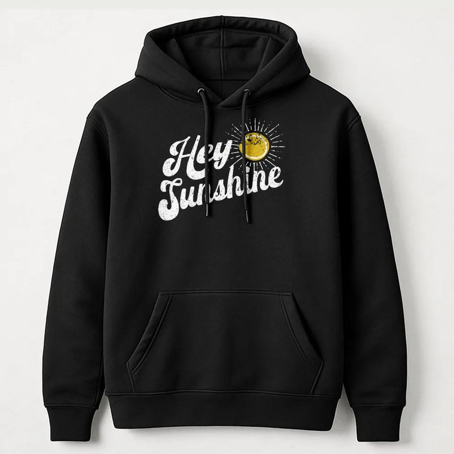 Retro Be Kind Hoodie | Hey Sunshine 70s Style Graphic | Premium Comfort Colors® Tee | Oversized Boho Positivity Gift for Her