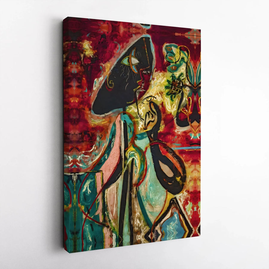 Abstract Expressionist Figure Canvas Print | Bold Modern Wall Art Decor | Premium 1.25-inch Gallery Wrap | Artistic Gift for Home and Office
