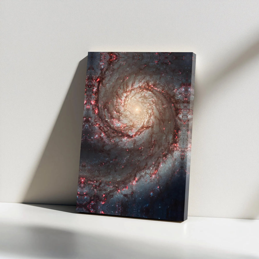 Spiral Galaxy Canvas Wall Art | Stunning Nebula Photography | Premium 1.25" Thick Frameless Print | Gift for Astronomy Lover