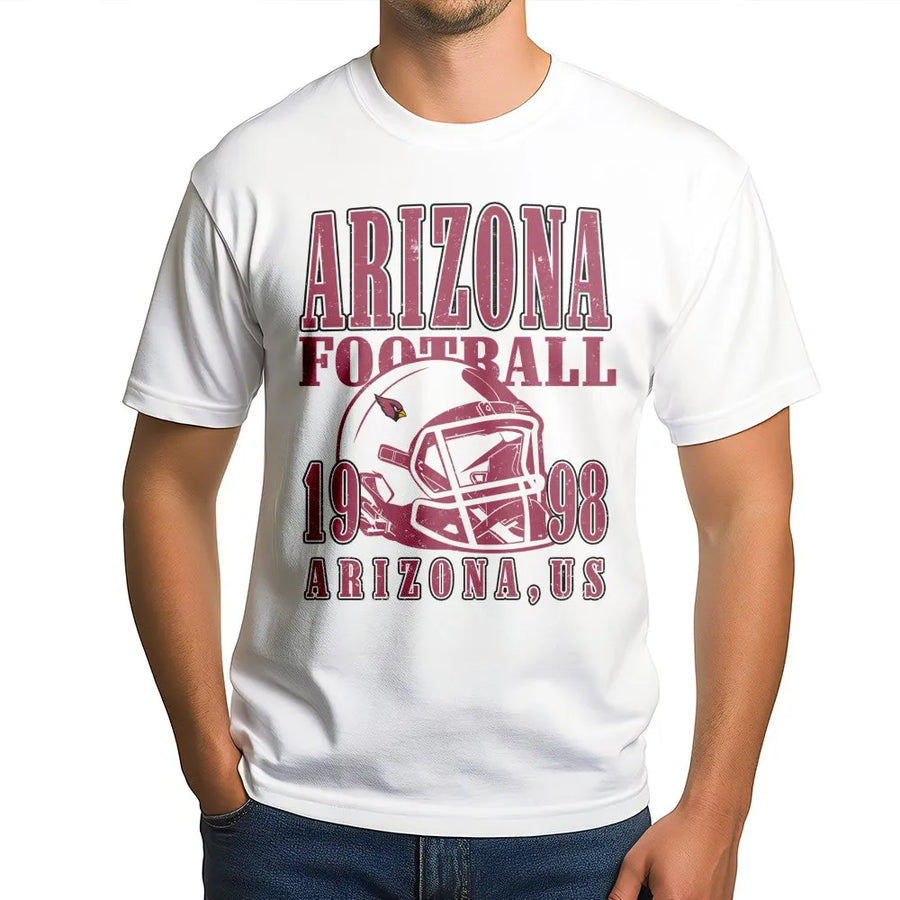 Arizona Football 1998 Arizona, Us With Arizona Cardinals Football Helmet T-Shirt