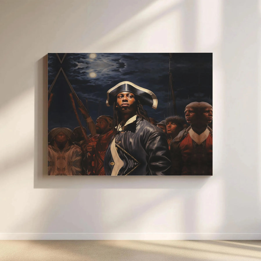 Black Revolutionary General Canvas | Historical Rebellion Art Portrait | Premium 1.25-Inch Gallery Wrap | African American History Gift