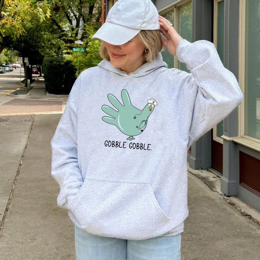 Nurse Thanksgiving Hoodie | Funny Turkey Stethoscope Design | Cotton-Poly Blend Premium Apparel | Cute Gift For Nurses And Nursing Students
