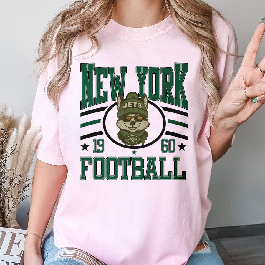 New York Football 1960 New York Jets Dog Mascot T-Shirt