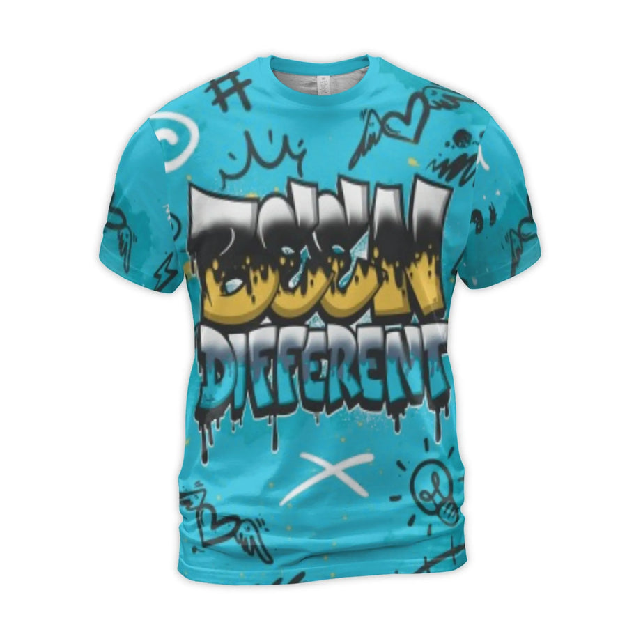 Born Different Graffiti T-Shirt | Streetwear Urban Style Graphic Tee | Premium Stretch Polyester | Unique Gift for Urban Fashion Lovers