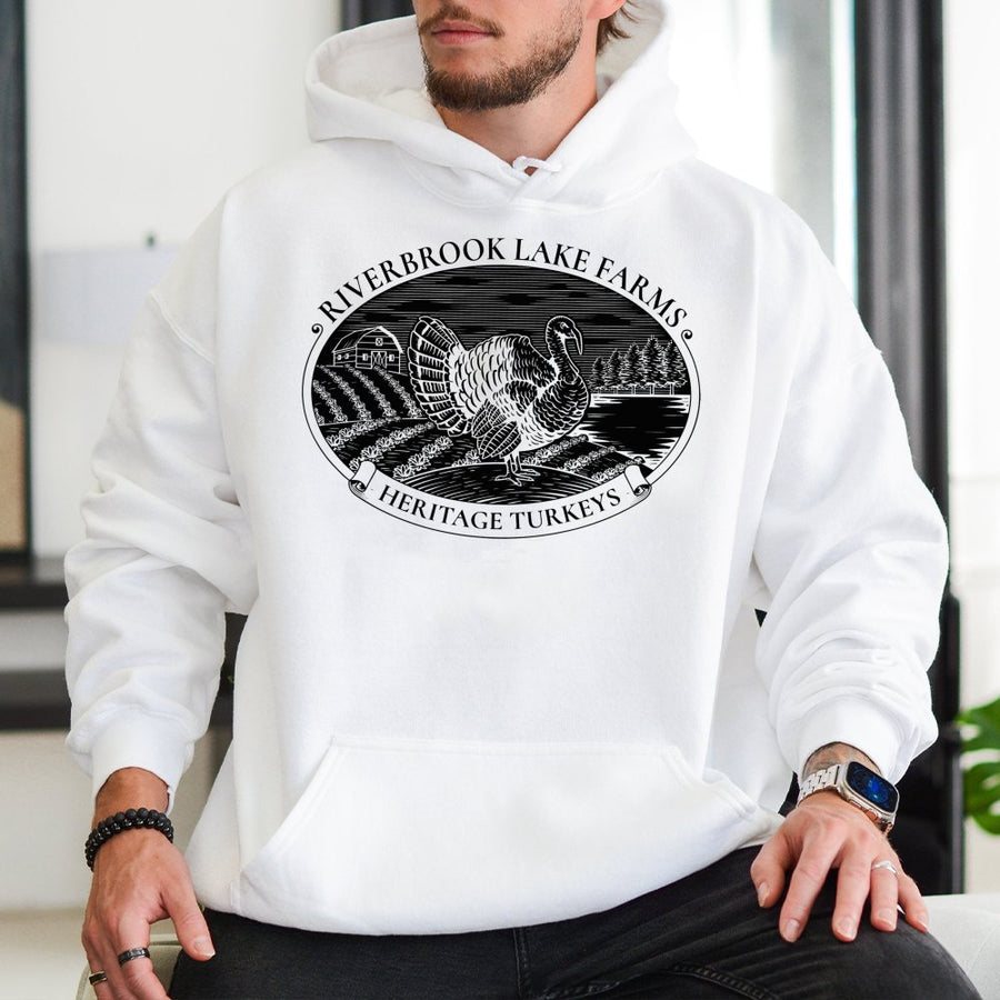 Heritage Turkey Hoodie | Farmhouse Fall Graphic Print | Premium Cotton Blend | Thanksgiving Gift For Nature Lovers