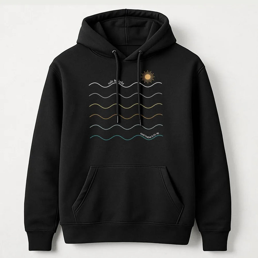 Salt and Light Christian Hoodie | Minimalist Matthew 5:13 Bible Verse Sweatshirt | Soft Unisex Pullover | Premium Faith Based Worship Gift