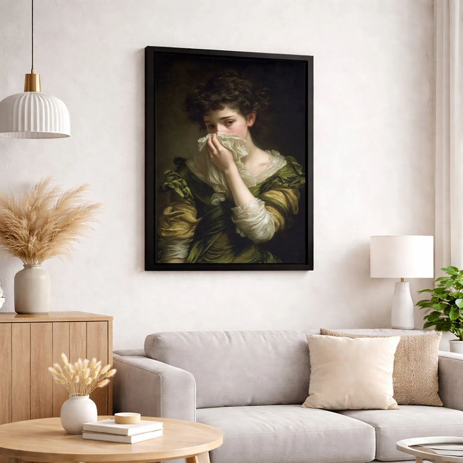 Jean-Honoré Fragonard The Souvenir Canvas Print | Classic Rococo Portrait Wall Art | Premium Gallery-Wrapped | Elegant Fine Art Gift for Home Decor