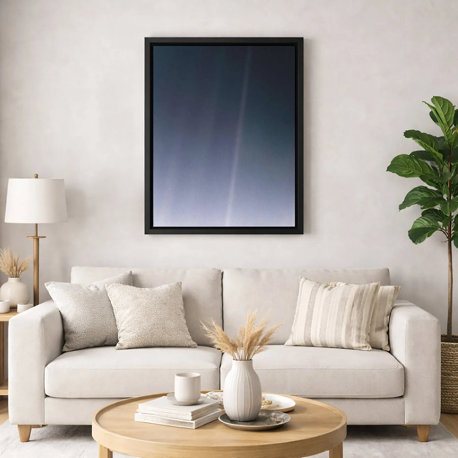 Minimalist Gradient Canvas Wall Art | Navy Blue Ombre Fade Print | Premium Gallery Wrap 1.25 Inch | Modern Home Office Decor