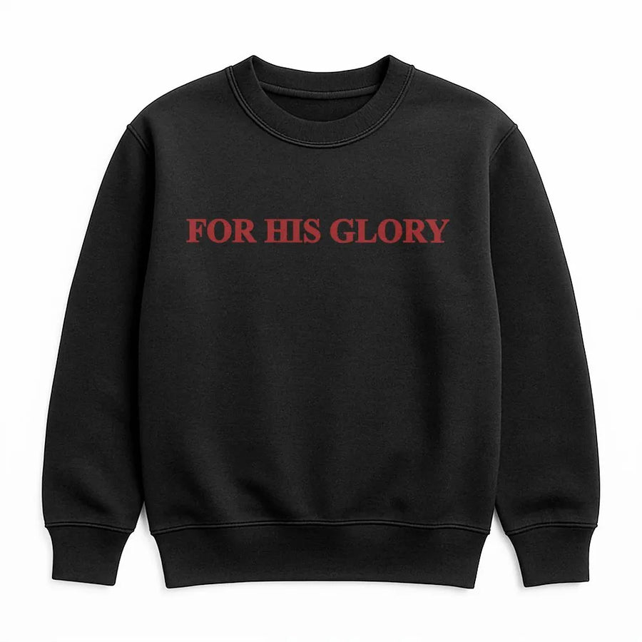 For His Glory Sweatshirt | Minimalist Christian Apparel | Soft Cotton Blend | Unisex Inspirational Faith Gift