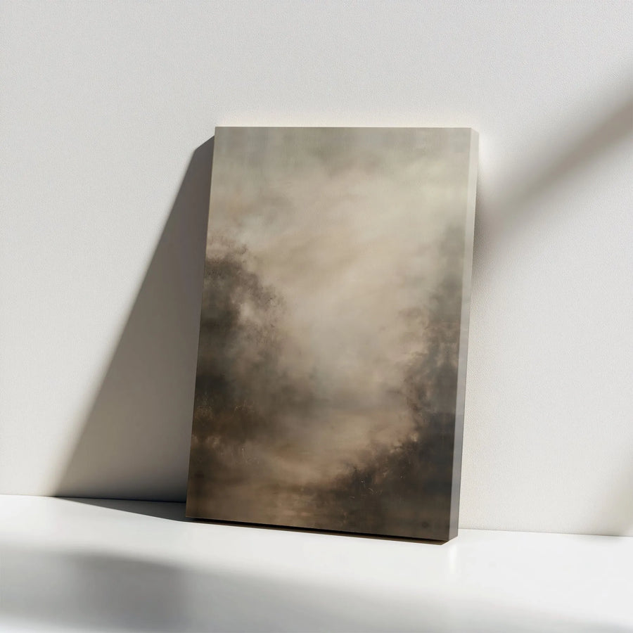 Abstract Canvas Wall Art | Moody Earth Tone Abstract Painting | Premium Gallery Wrapped Canvas | Modern Minimalist Home Decor Gift