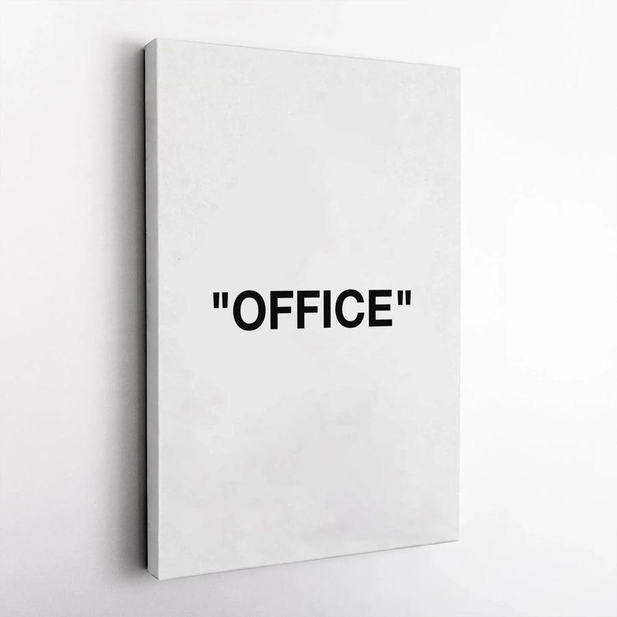 Office Wall Art Canvas | Minimalist Typography Design | Premium Gallery Wrap | Modern Home Office Decor Gift