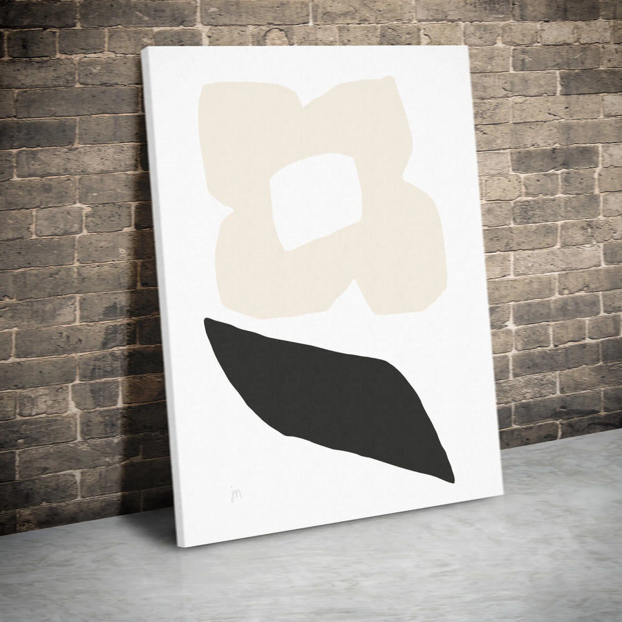 Abstract Botanical Canvas Wall Art | Modern Minimalist Flower Print | Premium Gallery-Wrapped Canvas | Modern Home Decor Gift