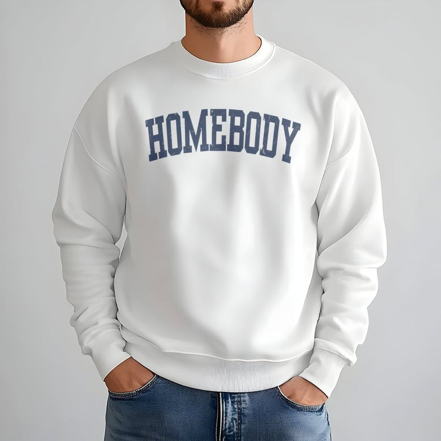 Homebody Sweatshirt | Vintage Varsity Lettering | Premium Cotton Blend | Cozy Loungewear Gift for Her