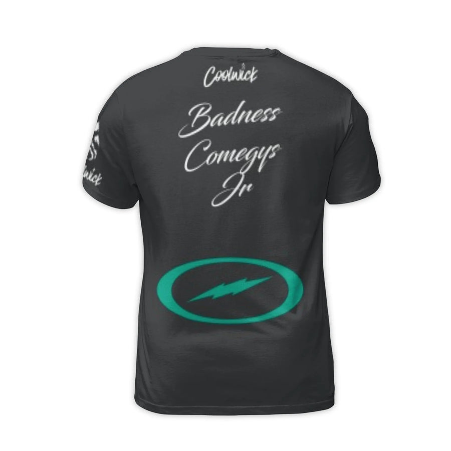 Lightning Bolt Graphic T-Shirt | 3D All-Over Print Sporty Tee | Premium Polyester Spandex | Casual Streetwear for Men & Women