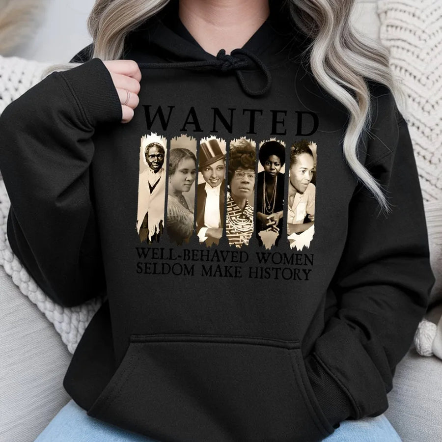 Black History Month Hoodie | Women Empowerment Graphic Design | Premium Cotton Blend | Gift for Activists and Educators