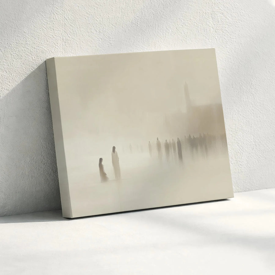 Jesus Christ Canvas Wall Art | Modern Christian Abstract Art | Premium Gallery Wrapped Canvas | Spiritual Home Decor Gift