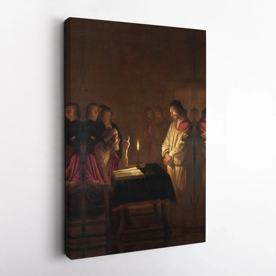 The Denial Of Saint Peter Canvas Print | Rembrandt Masterpiece Wall Art | Premium Gallery Wrap Decor | Religious Christian Gift For Home