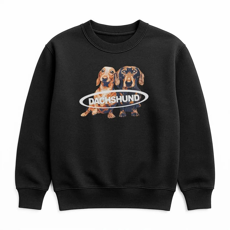 Dachshund Sweatshirt | Cute Wiener Dog Graphic Sweatshirt | Premium Cotton Blend | Aesthetic Gift for Dog Mom
