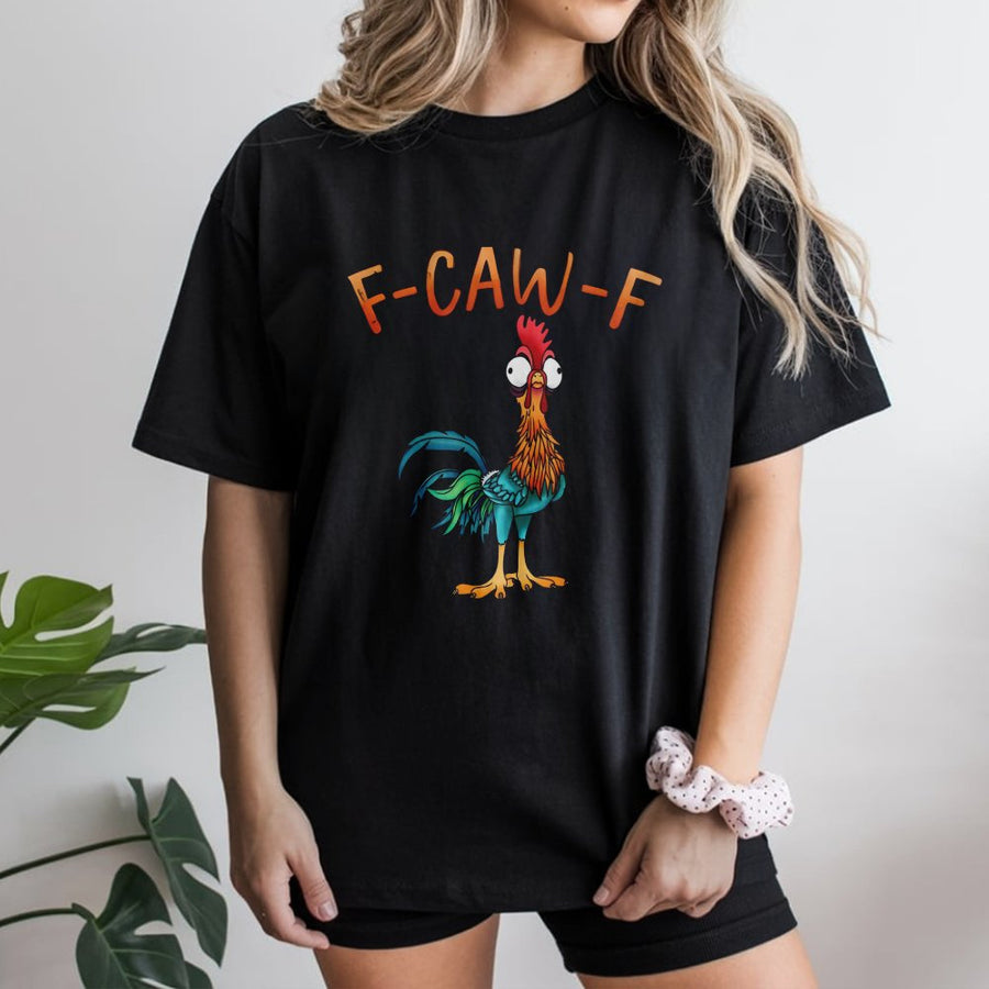 Funny Chicken T-Shirt | Cartoon Rooster Graphic | 100% Cotton Premium Tee | Quirky Gift for Bird Lovers and Farm Life Enthusiasts