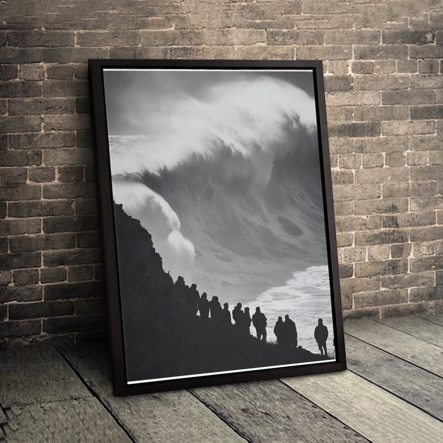 Giant Ocean Wave Canvas Print | Dramatic Seascape Photography Wall Art | Premium Gallery Wrapped 1.25 Inch Profile | Modern Home & Office Decor