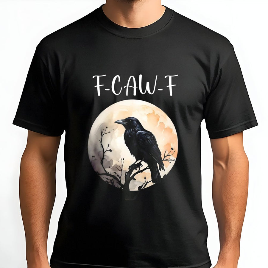 F-Caw-F Crow T-Shirt | Sarcastic Bird Graphic Design | Premium Cotton Unisex Tee | Funny Gift For Bird Lovers & Introverts