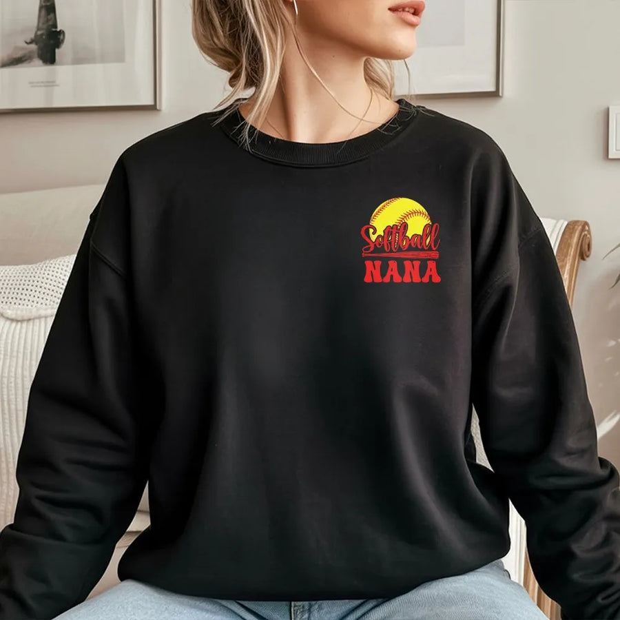 Softball Mama Sweatshirt | Retro Graphic Game Day Sweatshirt | Soft Cotton Blend | Proud Sports Mom Gift