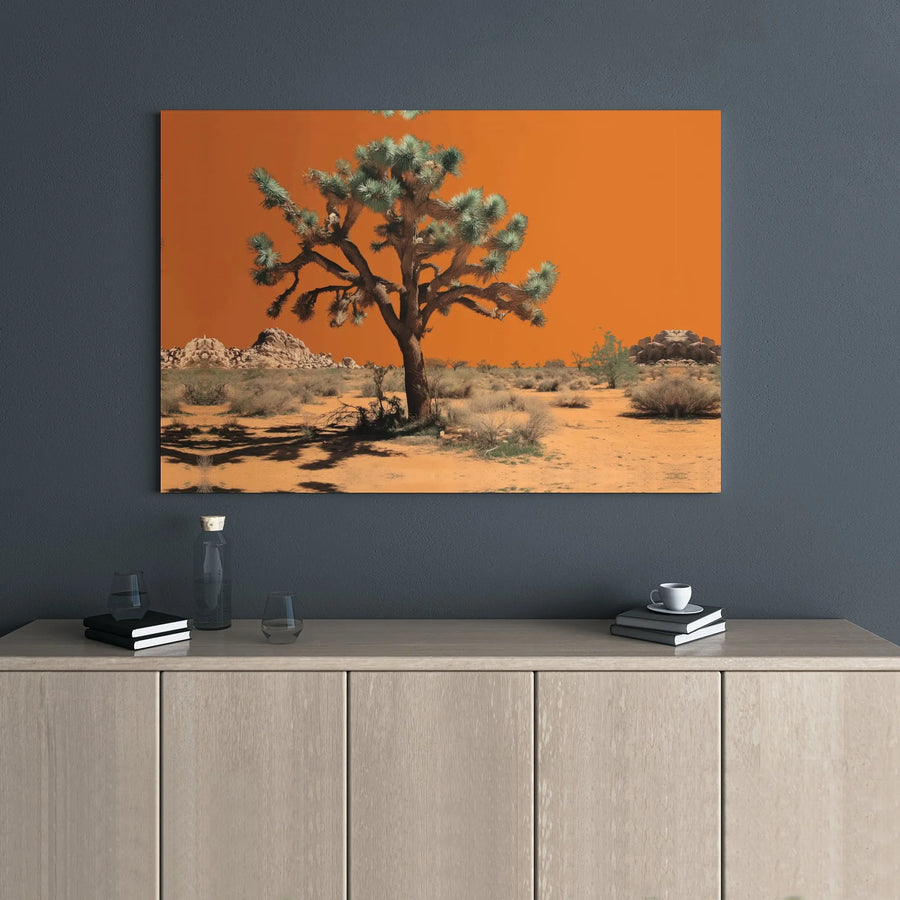 Joshua Tree Canvas Print | Desert Landscape Wall Art | Premium Gallery Wrapped Decor | Modern Southwest Home Accent for Living Room