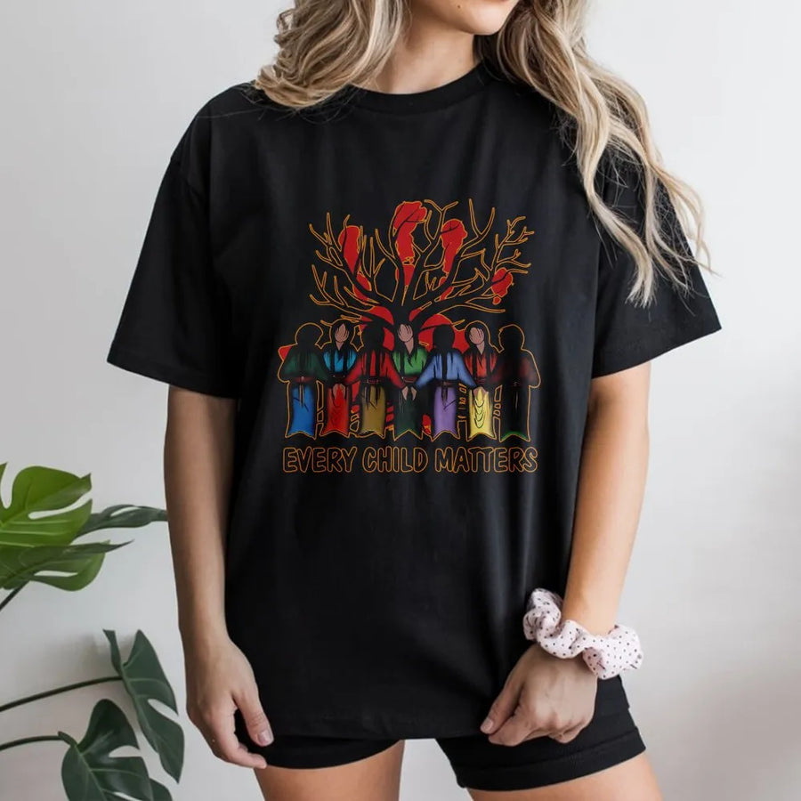 Every Child Matters T-Shirt | Indigenous Awareness Day Graphic | 100% Premium Cotton Tee | Unisex Support Shirt for Truth and Reconciliation Day