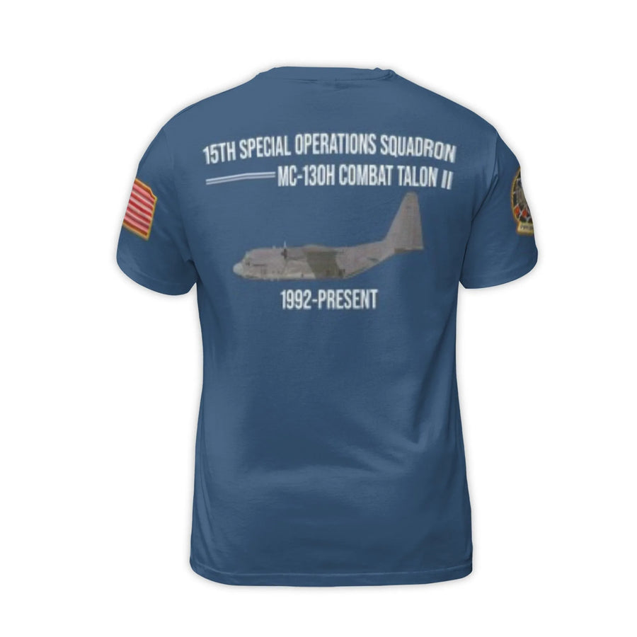 15th Special Operations Squadron T-Shirt | MC-130H Combat Talon II Design | Premium Polyester Blend | US Air Force Military Gift for Veterans