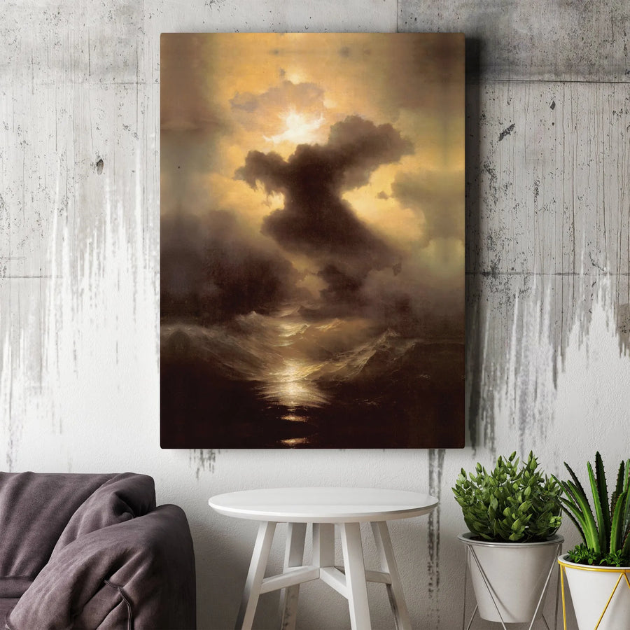 The Deluge Canvas Print by Francis Danby | Romanticism Seascape Wall Art | Gallery Quality 1.25" Profile | Museum Fine Art Gift for Collectors