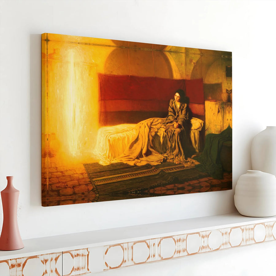 The Annunciation by Henry Ossawa Tanner Canvas | Fine Art Gallery Wrap Print | Premium Stretched Decor | Religious Wall Art Gift