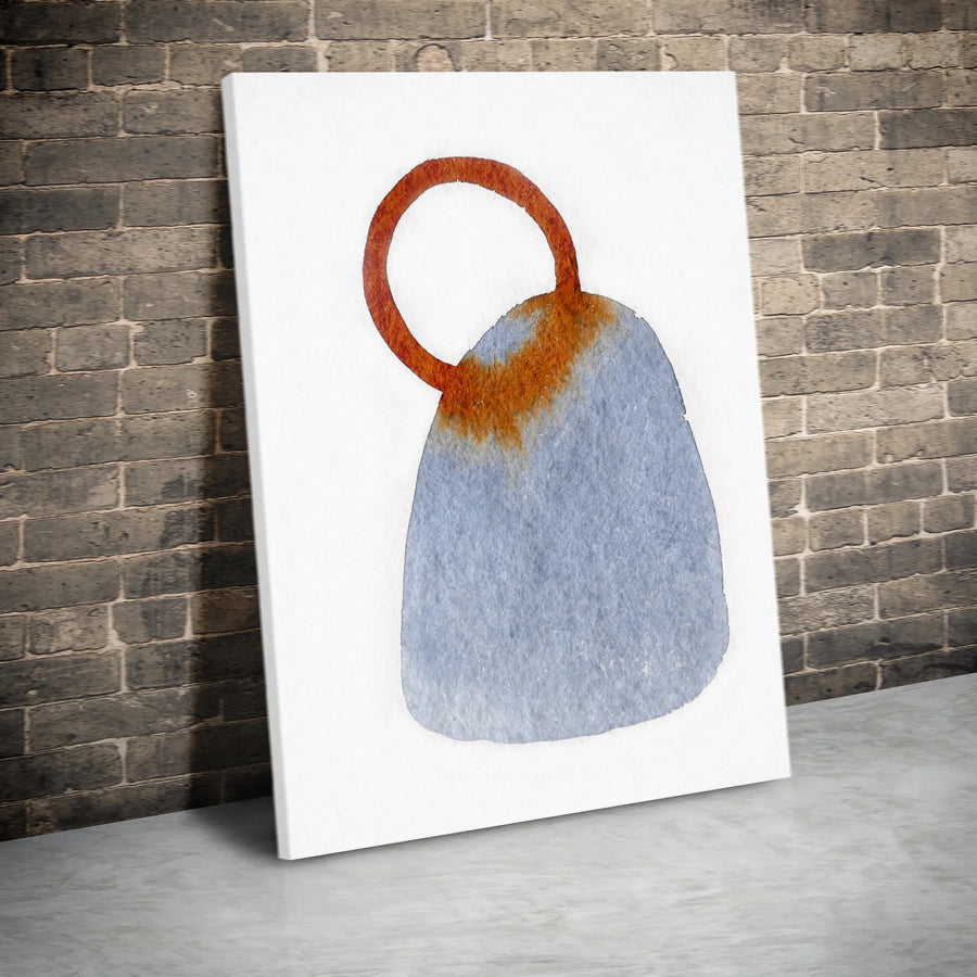 Minimalist Coastal Wall Art | Abstract Watercolor Buoy Canvas Print | Premium Gallery-Quality Canvas | Modern Japandi Home Decor Gift for Living Room
