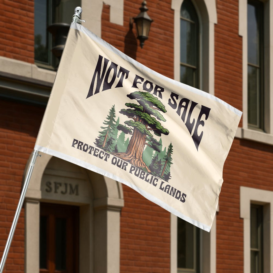 Not For Sale House Flag | Protect Our Public Lands Nature Decor | Weather-Resistant Polyester | Eco-Conscious Outdoor Gift For Nature Lovers
