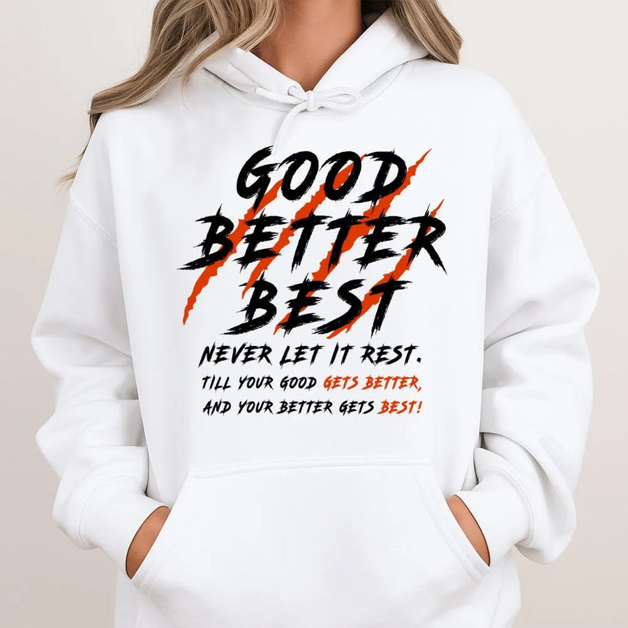 Chicago Football Hoodie, Good Better Best Hoodie, Motivational Bears Hoodie, Windy City Bear Down Hoodie For Mens & Woment