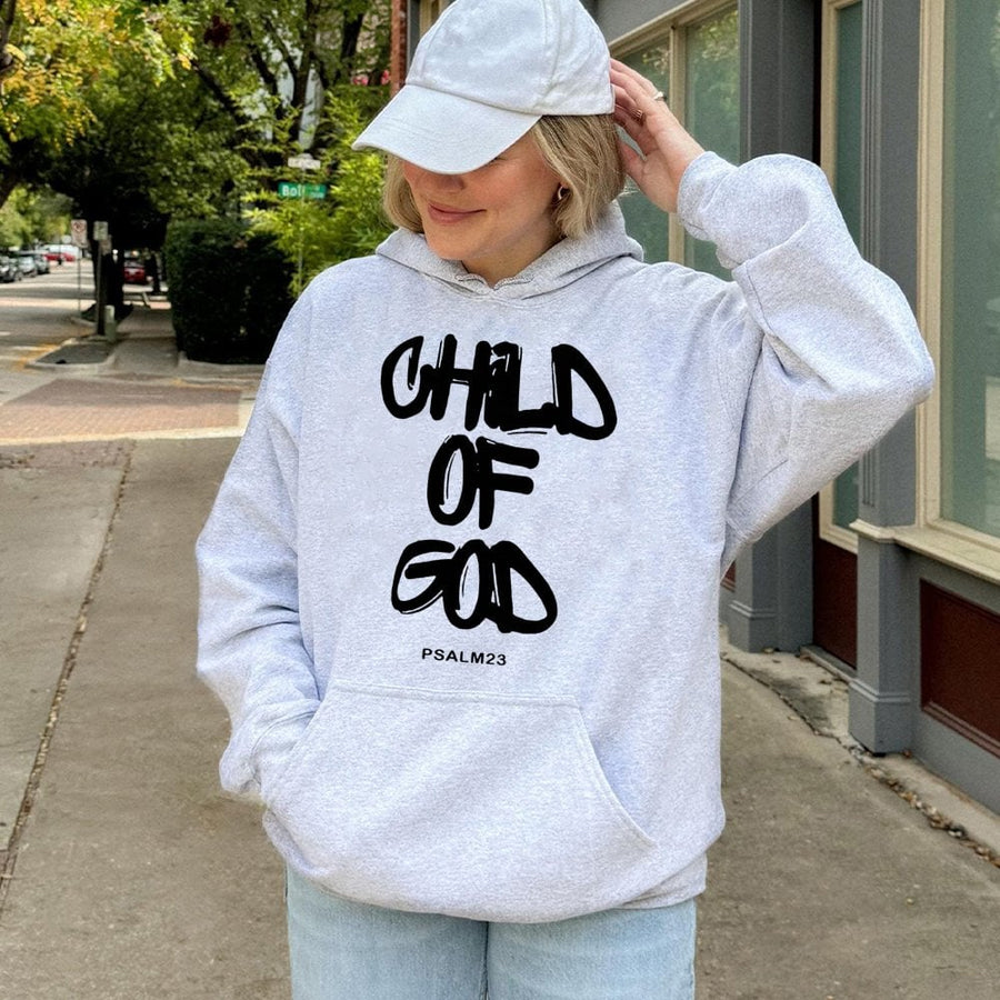 Child Of God Hoodie | Psalm 23 Religious Graphic Sweatshirt | Premium Cotton-Blend Streetwear | Faith-Based Christian Gift for Men and Women