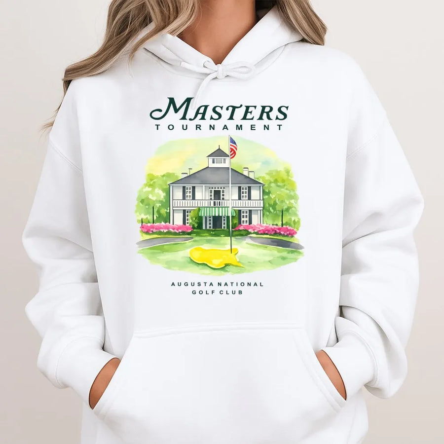 Golf Club Graphic Hoodie | Classic Tournament Sport Apparel | Premium Cotton Blend | Unisex Streetwear Gift for Golf Lovers