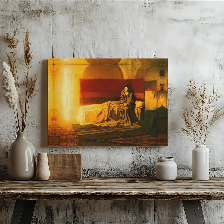 The Annunciation by Henry Ossawa Tanner Canvas | Fine Art Religious Wall Decor | Premium Gallery Wrap Print | Christian Home Gift