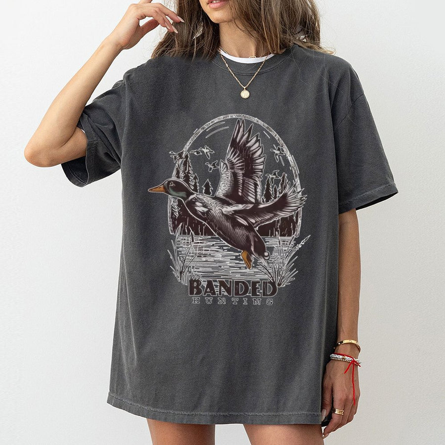 Mallard Duck Hunting T-Shirt | Vintage Waterfowl Graphic Tee | 100% Premium Cotton | Gift for Hunters and Outdoorsmen