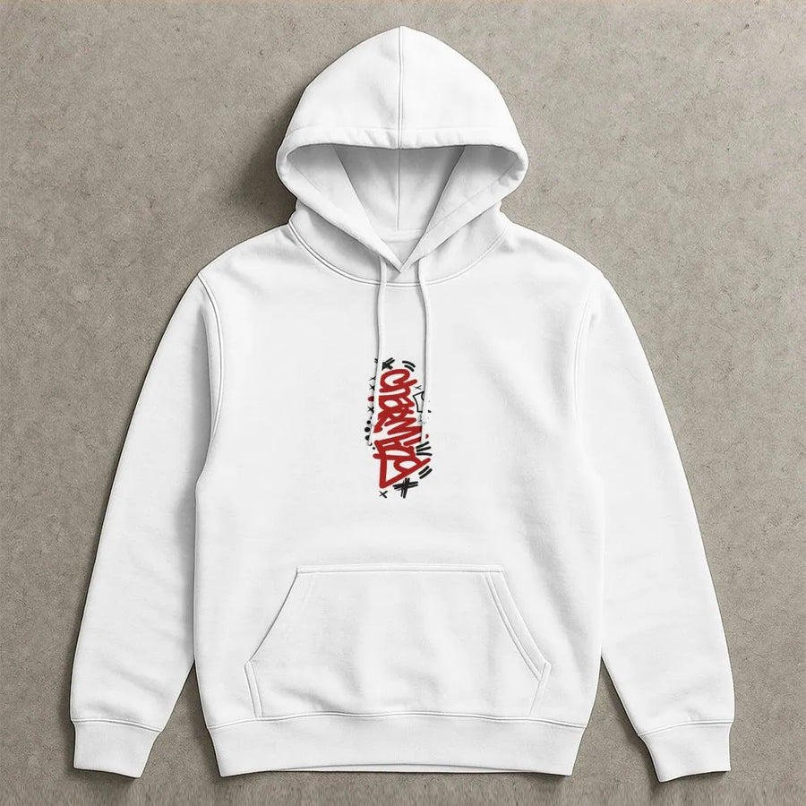 Champ Graffiti Hoodie | Urban Streetwear Graphic Sweatshirt | Premium Cotton Blend | Gift for Hip Hop & Street Art Fans