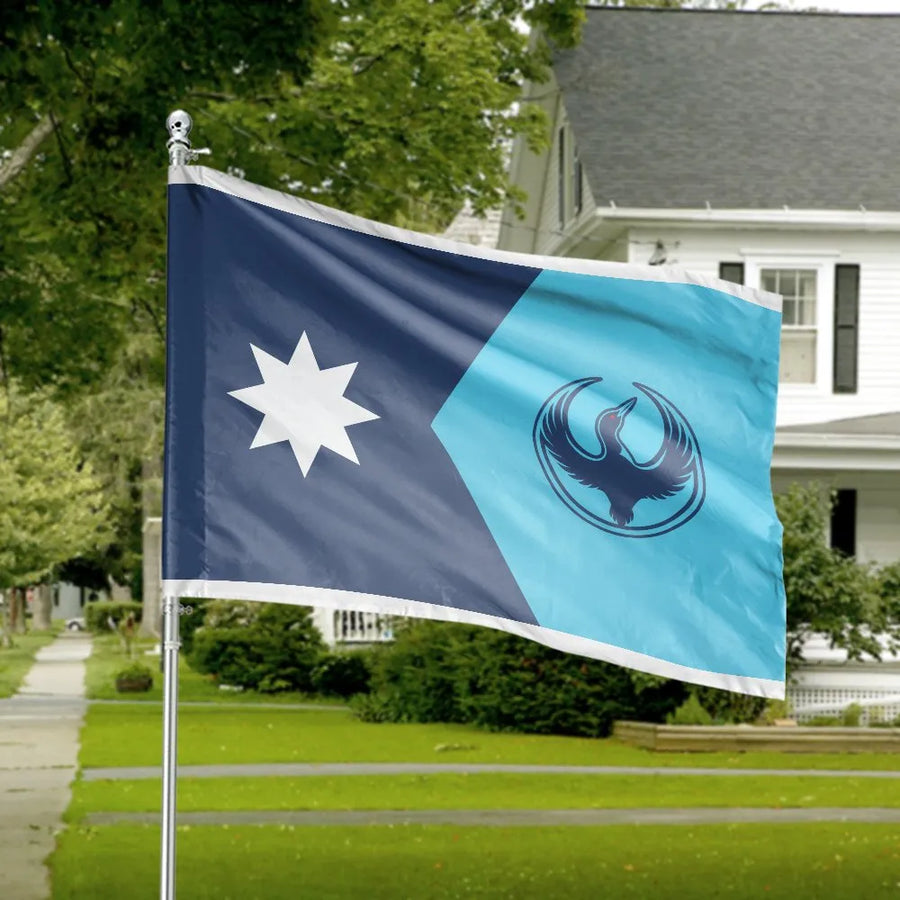 South Australia House Flag | Piping Shrike & Federation Star Design | Premium Weather-Resistant Polyester | Patriotic Outdoor Home Decor Gift