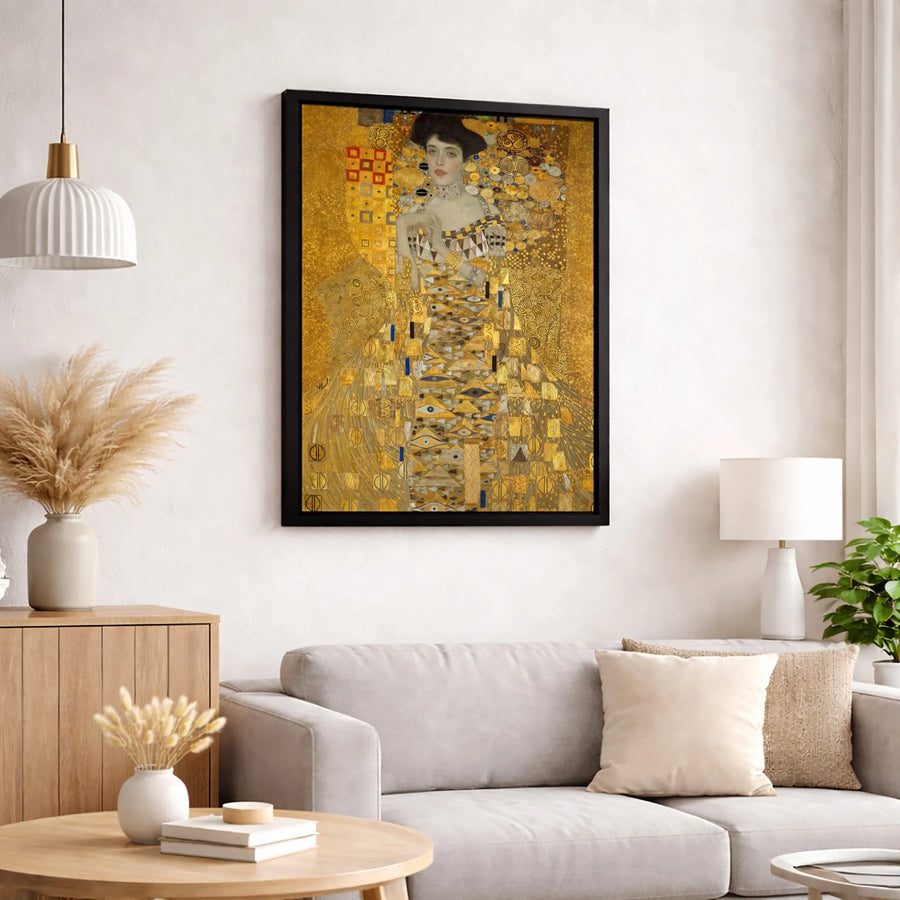 Gustav Klimt Portrait Of Adele Bloch-Bauer I | The Woman In Gold Wall Art | Premium Gallery Canvas | Iconic Art Nouveau Gift For Art Lovers