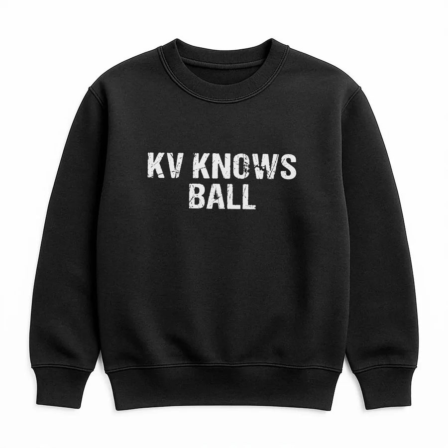 Kv Knows Ball Sweatshirt | Basketball Fan Apparel | Premium Cotton Blend Crewneck | Gift For Sports Lover
