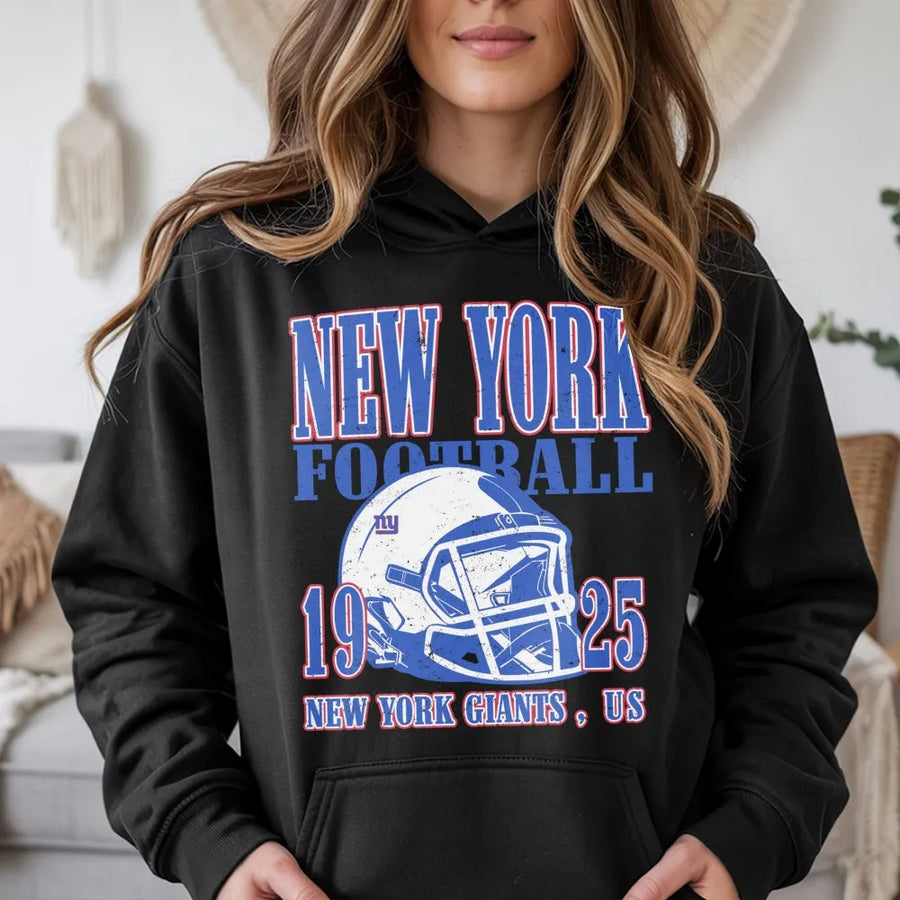 New York Football 1925 New York Giants, Us With Helmet Hoodie