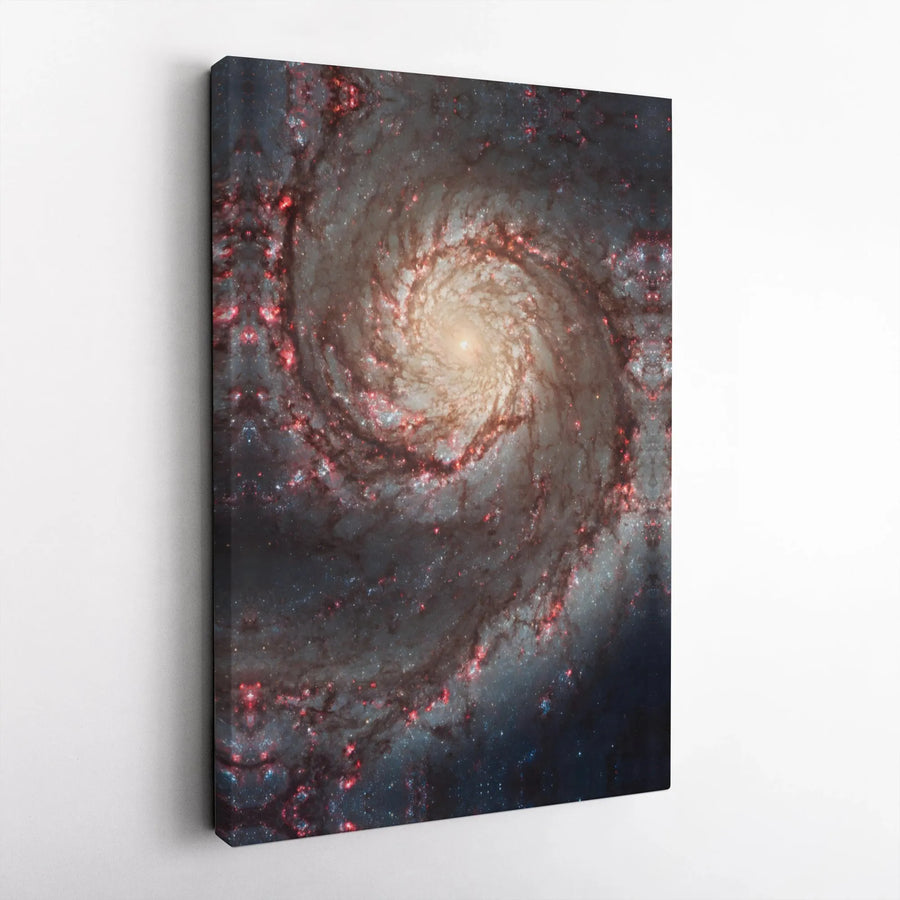 Spiral Galaxy Canvas Wall Art | Stunning Nebula Photography | Premium 1.25" Thick Frameless Print | Gift for Astronomy Lover