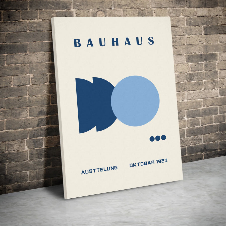 Bauhaus Exhibition Canvas Print | Vintage 1923 Poster Reproduction | Premium Gallery Wall Art | Modern Minimalist Home Decor Gift