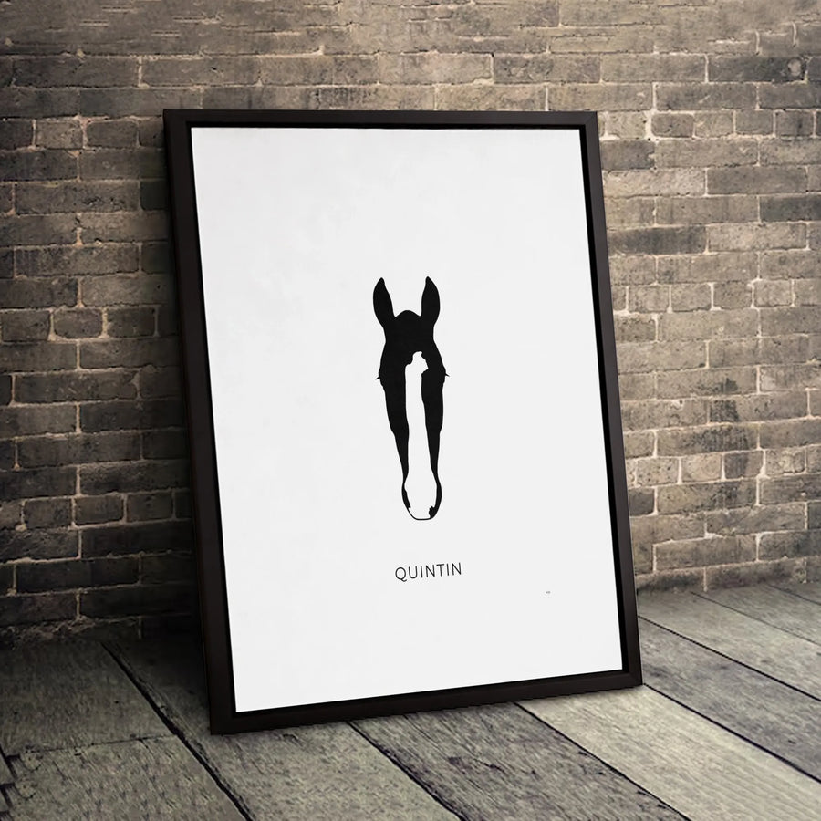 Minimalist Horse Head Wall Art | Modern Silhouette Canvas Print | Gallery-Quality Decor | Equestrian Home Decor Gift For Horse Lovers