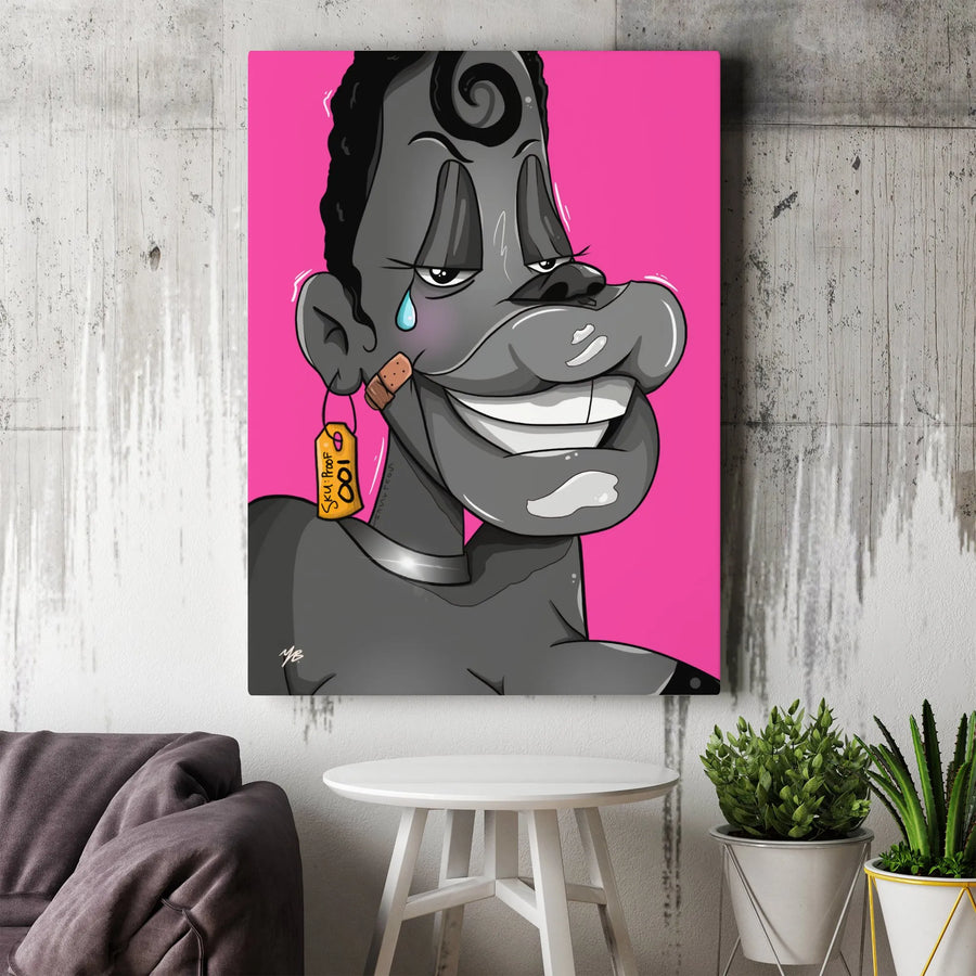 Urban Pop Art Canvas Wall Art | Graffiti Style Character Portrait | Premium High-Resolution Print | Modern Home Decor Gift