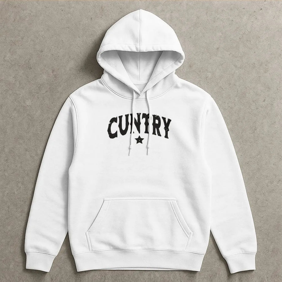 Cuntry Western Hoodie | Funny Sarcastic Cowgirl Sweatshirt | Soft Cotton Blend Pullover | Adult Humor Gift for Women