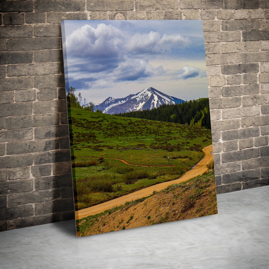 Mountain Landscape Canvas Art | Scenic Winding Road Nature Print | Premium 1.25-Inch Gallery Wrap | Home Office Wall Decor Gift