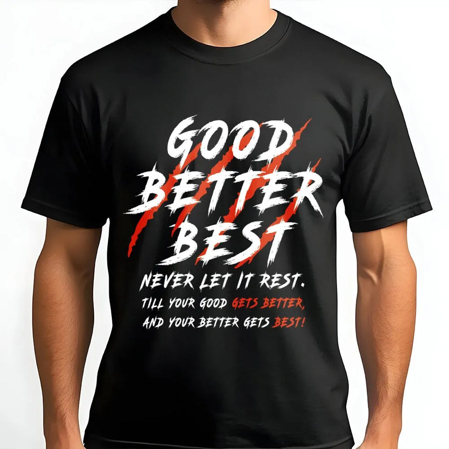 Chicago Football T-Shirt, Good Better Best T-Shirt, Motivational Bears T-Shirt, Windy City Bear Down T-Shirt For Mens & Woment
